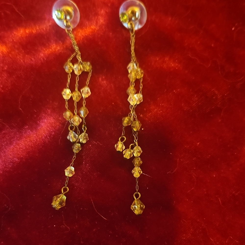Elegant Gold Dangle Earrings